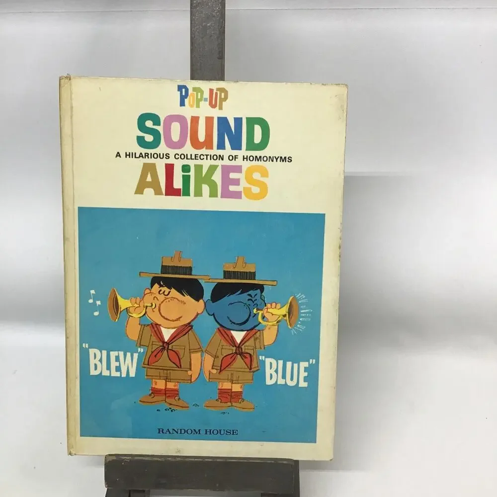 Vintage Pop-Up Sound-Alikes Book A G Miller Random House 1967 Homonyms Movable